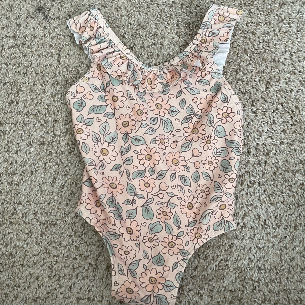 Rylee + Cru Floral Kids Swim One Piece